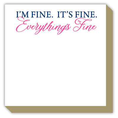 Rosanne Beck I'm Fine. It's Fine. Everything's Fine Notepad