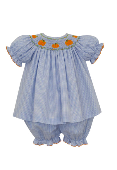 Petit Bebe Smocked Set | Pumpkins