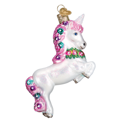 Old World Christmas Prancing Unicorn Ornament