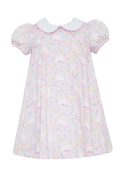 Claire & Charlie Collared Dress | Spring Bunnies