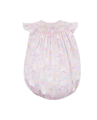 Claire & Charlie Smocked Bubble | Spring Bunnies