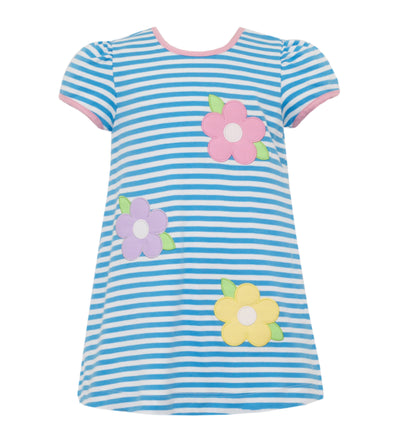 Claire & Charlie Applique Short-Sleeve Dress | Flowers