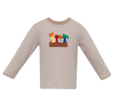 Claire & Charlie Tools Applique Long-sleeve Shirt