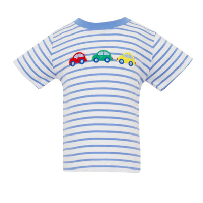 Claire & Charlie Applique Short-Sleeve Shirt | Car Trio