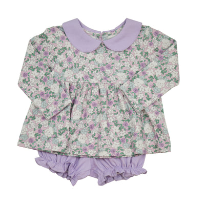 James & Lottie Sally Bloomer Set | Lavender Floral Knit