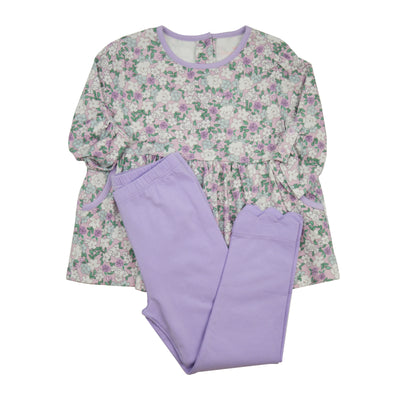 James & Lottie Saylor Legging Set | Lavender Floral Knit