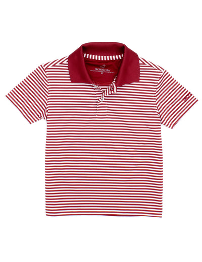 Properly Tied Dallas Polo | Crimson Stripe