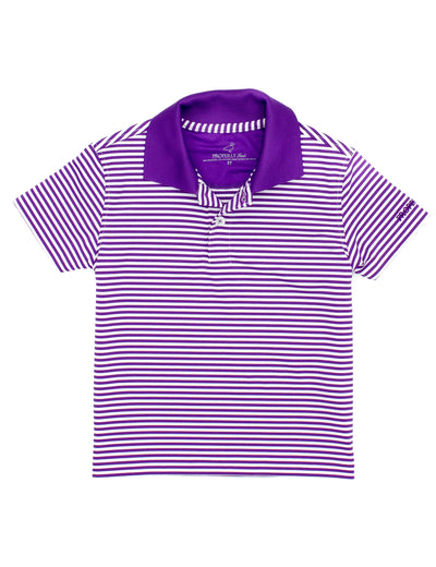 Properly Tied Dallas Polo | Purple Stripe