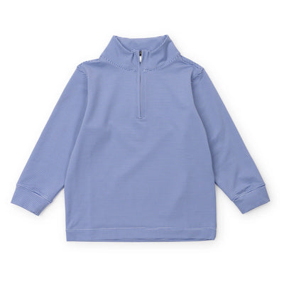 Lila + Hayes Sam Performance Pull-over | Blue Stripe