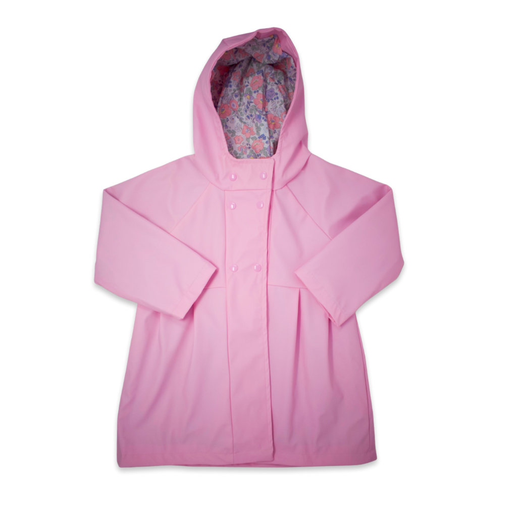 Pastel pink raincoat best sale