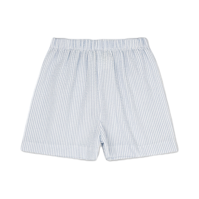 Lullaby Set Steward Shorts | Blue Stripe Seersucker