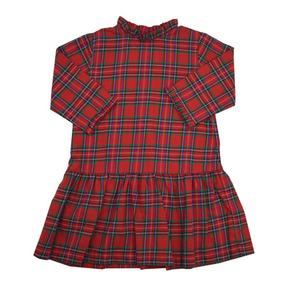 James & Lottie Penelope Dropwaist Dress | Red Christmas Plaid