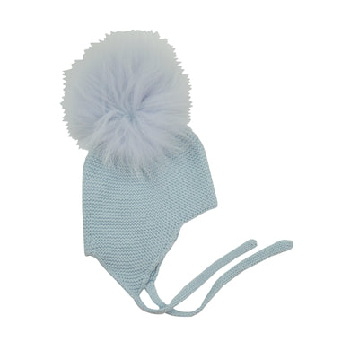 Mi Lucero Side-Tie Pom Pom Hat