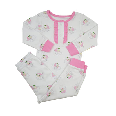 James & Lottie Santa Pajamas | Pink