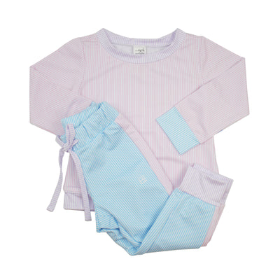 SET Athleisure Selena Jogger Set | Mini Stripe