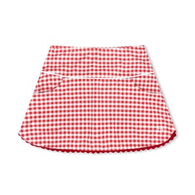 SET Athleisure Tiffany Skort | Red Gingham